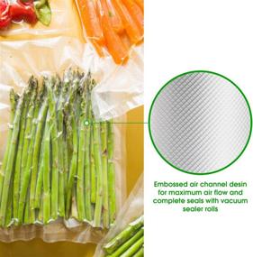 img 1 attached to 🔒 FoodSaver Vacuum Sealer Rolls for Sous Vide Cooking, Microwave, Freezer - 2 Rolls 6"x10' and 2 Rolls 8"x10' and 2 Rolls 11"x10' - Food Storage Bags