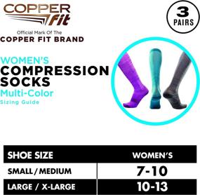 img 2 attached to Copper Fit 2.0 Easy-On and Easy-Off Knee High Compression Socks: Unisex Adults' Comfort and Performance