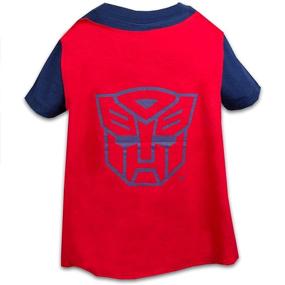 img 1 attached to 🤖 Transformers Toddler Boys Cape Shirt: Optimus and Bumblebee Tee - A Superhero-Like Attire!