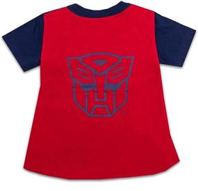 img 3 attached to 🤖 Transformers Toddler Boys Cape Shirt: Optimus and Bumblebee Tee - A Superhero-Like Attire!