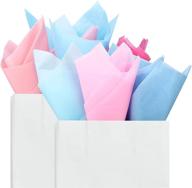 fonder mols blue pink tissue gift wrapping paper sheets 100pcs, 26” x 20 - perfect for boy or girl birthdays, baby showers, and party decorations! logo