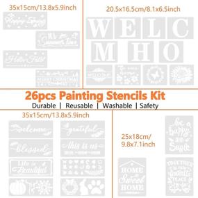 img 2 attached to Crafting with Ease: Stencils Painting Reusable Verticals for Perfect Artwork