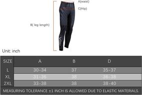 img 1 attached to Pandawoods Compression Workout Leggings Baselayer