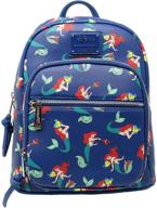 🧜 loungefly disney the little mermaid ariel двухплечевая сумка с двойной ручкой логотип