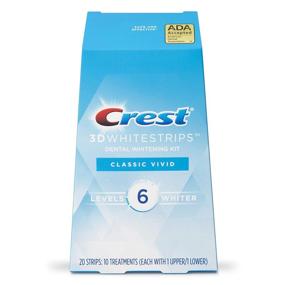 img 4 attached to 💎 Crest 3D White Whitestrips Classic Vivid Teeth Whitening Kit - 20 Count (Pack of 1)