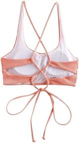 img 3 attached to ZAFUL Bralette Swimsuit Spaghetti Straps Low