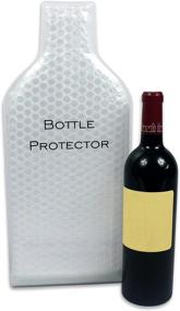 img 3 attached to 🍷 Travel-Friendly Reusable Wine Bottle Protector (4 Pack) - Double Air Bubble Cushion Inner Skin & Leak Proof Exterior for Safe Transportation - Ideal Gift for Wine Lovers