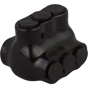 img 3 attached to 🔌 Morris Products Black Insulated Multi-Cable Connector - 3 Wire Ports, 4-14 Wire Range, Slotted Allen Hex - 1.5 Inch Length x 1.45 Inch Height - Dual Entry