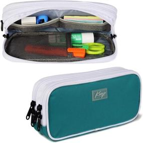 img 4 attached to Large Capacity Pencil Case Organization, Storage & Transport for Pen, Pencil & Marker Cases