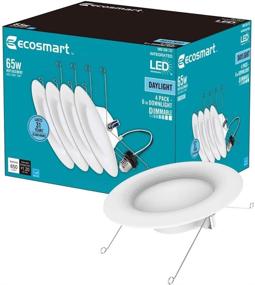 img 1 attached to 🌞 Улучшите свое пространство с набором EcoSmart Daylight Integrated Recessed 4 Pack