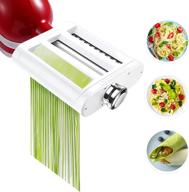 🍝 jovan home pasta maker attachment set for kitchenaid stand mixers: 3-in-1 pasta roller, spaghetti cutter, and fettuccine cutter including cleaning brush logo