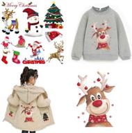 christmas washable transfer stickers sweatshirt logo