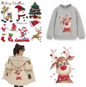 img 4 attached to Christmas Washable Transfer Stickers Sweatshirt