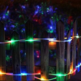 img 2 attached to 🌞 Solar Outdoor Rope Lights - WONFAST 39ft 100LED Copper Wire Rope String Light, Waterproof LED Rope Lighting for Christmas Home Garden Patio Parties Decor, New Multicolor Option