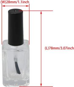 img 1 attached to 🧴 Transparent Refillable Polish Bottle with RDEXP Options