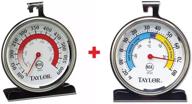 🌡️ taylor precision products classic series large dial thermometer: accurate measurements for freezer, refrigerator, and oven logo