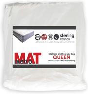 🛏️ коробка для матраса размером queen из полиэтилена resilia для переезда и хранения - 60 x 12 x 115 дюймов, толщиной 4 мм, прозрачного цвета, изготовленная в сша. логотип