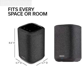 img 3 attached to 🔊 2020 Беспроводной динамик Denon Home 150 со встроенным HEOS, AirPlay 2, Bluetooth, совместимым с Alexa и компактным черным дизайном