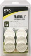 🏌️ izzo golf flatball swing training aid - improve your golf game with the white flatball! logo