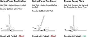 img 1 attached to 🏌️ Izzo Golf Flatball Swing Training Aid - Improve Your Golf Game with the White Flatball!