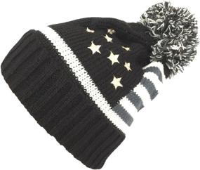 img 3 attached to American Cuffed Patriotic Beanie Winter Outdoor Recreation in Climbing