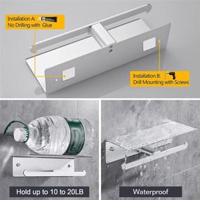 img 2 attached to 🔒 High-Quality Aluminum Rustproof Commercial Dispenser with Adhesive Backing