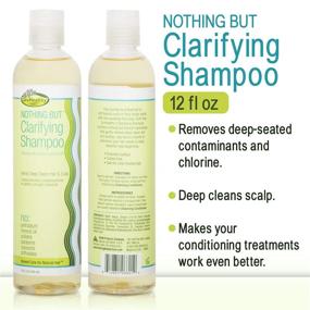 img 3 attached to 🧼 Nothing But Clarifying Shampoo: Sulfate-Free Detox for Natural Hair, Fragrance-Free, Removes Buildup - 12oz, Single Bottle