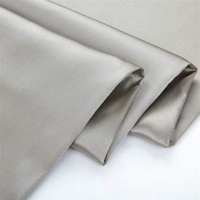 img 1 attached to 🌙 HOMBYS 100% Pure Mulberry Silk Pillowcase: Luxurious 700 Thread Count Silk Pillow Cases for Hair and Skin, Grey Standard Size with Hidden Zipper