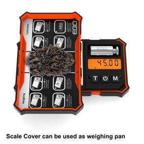 img 1 attached to 🔍 The Latest Version of Precision Pocket Scale: 200g/0.01g Small Herb Scale in Travel Case - Electronic Rubberized Gram Scale, 6 Units Display, Includes 50g Calibration Weight