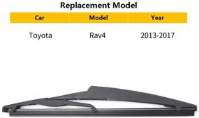 img 1 attached to 🚗 Задние стеклоочистители OTUAYAUTO 85242-42040 для Toyota Rav4 2013-2017 - набор из 2 штук (10") - замена качественных задних стеклоочистителей для заднего окна автомобиля