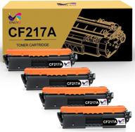 high-quality onlyu compatible toner cartridge set for hp 17a cf217a 217a toner | compatible with hp pro mfp m130fw m130nw m130fn m130a m102w m102a toner printer | pack of 4 in black logo