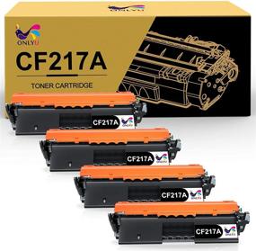 img 4 attached to High-Quality ONLYU Compatible Toner Cartridge Set for HP 17A CF217A 217A Toner | Compatible with HP Pro MFP M130fw M130nw M130fn M130a M102w M102a Toner Printer | Pack of 4 in Black