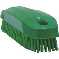 🔍 vikan 64402 nail brush, 4-9/10"l, stiff bristles, green handle – 6440 shop logo