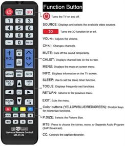 img 2 attached to 📺 Gvirtue Universal Remote Control Compatible Replacement for Samsung TV: AA59-00666A, BN59-01178W, BN59-01199F, AA59-00638A, AA59-00637A, AA59-00594A, AA59-00600A, AA59-00582A