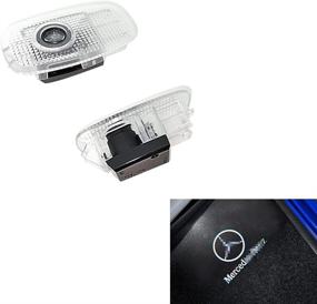 img 4 attached to 🚘 2Pcs Car Door Light LED Welcome Light Projector - CLA W118/c118/x118 2020-2022 - Enhances the Look of your cla35 cla45 cla180 cla200 cla220 cla250