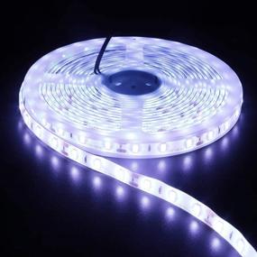 img 1 attached to XUNATA LED Strip Lights Kit - Dimmable, 16.4Ft, Super Bright 12V DC 5630 600 LEDs Tape 🔆 Light - Includes Power Supply and Dimmer - Daylight White 6500K - 25-35LM/LED - 2x Brighter Than 5050