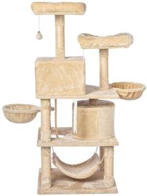 img 1 attached to 🐱 Kitten Cat Tree Tower with Plush Platform Bed & Scratching Posts - Interactive Cat Activity Tree