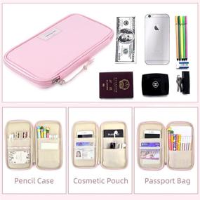 img 1 attached to 🎒 Oyachic Pencil Case: Versatile Canvas Clutch Purse for School, Office, Women, Men - Convenient Pen Pouch, Card Holder, and Stationery Display with Smooth Zipper