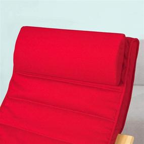 img 2 attached to Haotian FST16-R: Enhance Your Comfort with the 🪑 Relax Rocking Chair and Foot Rest Design in Red