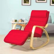 haotian fst16-r: enhance your comfort with the 🪑 relax rocking chair and foot rest design in red логотип