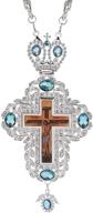 religious crucifix icon jeweled necklace logo