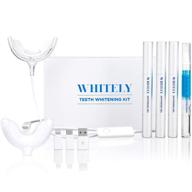 🦷 whitely all-in-one at-home teeth whitening kit: no sensitivity, premium led light, safe 35% carbamide peroxide, whitening pen (3 pack), desensitizing gel (1 pack), 30+ uses - hi-smile, whiten effectively! logo