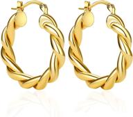 💎 nag hc lightweight minimalist earrings - girls' jewelry, 25mm size logo