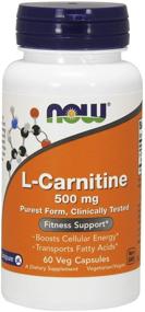 img 4 attached to Капсулы NOW® L Carnitine 500 (вегетарианские)