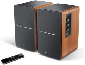 img 3 attached to 🔊 Edifier R1280DBs Active Bluetooth Bookshelf Speakers: Premium Studio Monitor Speaker with Optical Input and Wireless Connectivity - 42W RMS, Wood Grain Design