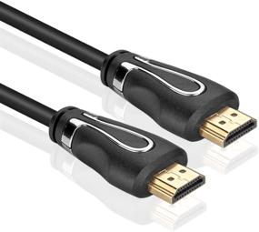 img 2 attached to TNP 4K HDMI Кабель (6FT) - UHD HDMI 2.0 18GBPs Высокоскоростной кабель Ultra HD 4K 60Hz HDR с разъемами, покрытыми золотом - Ethernet и аудиовозврат - для 4K телевизора Apple TV 4K, PS4 Pro, Xbox One X.