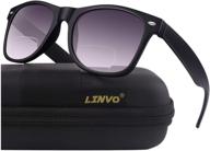 🕶️ linvo classic bifocal sunglasses with sun reader reading glasses for men and women, including soft case logo