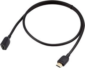 img 1 attached to 🔌 3 фута HDMI удлинительный кабель - Amazon Basics высокоскоростной мужской на женский