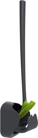 img 3 attached to 🚽 Sanimaid So-Mine Hygienic Toilet Brush Set: Deep Cleaning, Dripless, Prevents Rim Dirt Buildup – Grey with Green