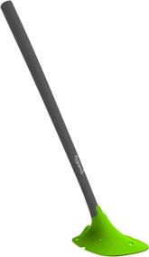 img 2 attached to 🚽 Sanimaid So-Mine Hygienic Toilet Brush Set: Deep Cleaning, Dripless, Prevents Rim Dirt Buildup – Grey with Green